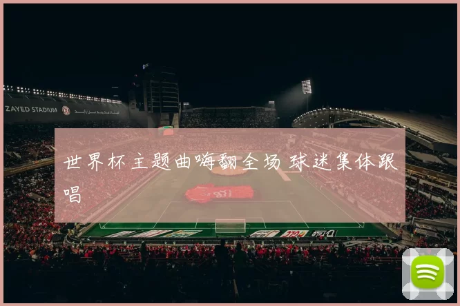 世界杯主题曲嗨翻全场 球迷集体跟唱
